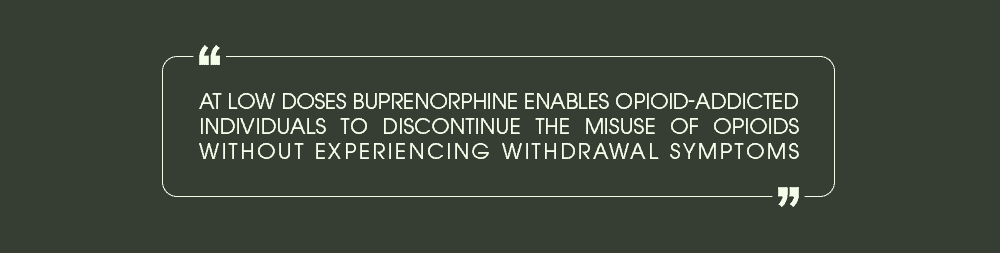 low dose buprenorphine