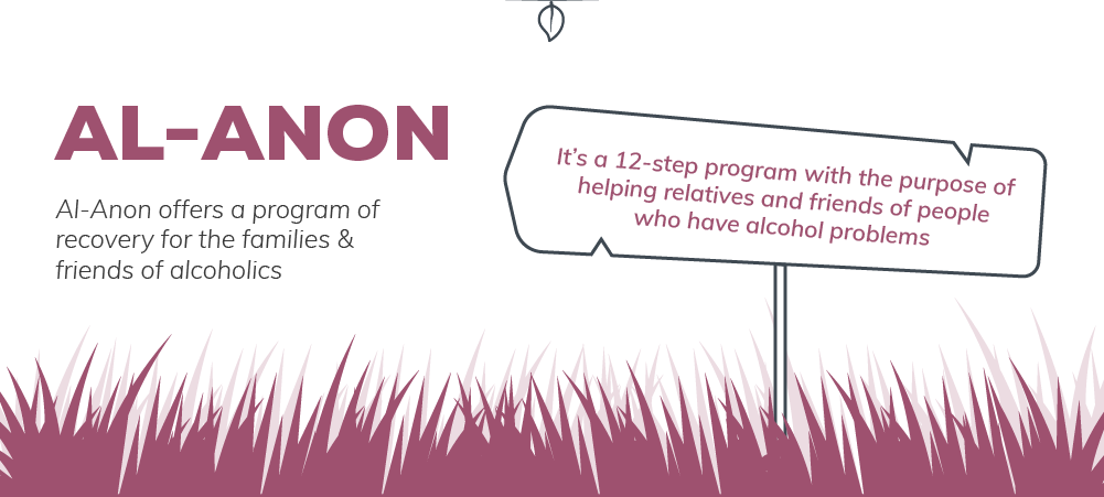 Al anon offers a program of recovery for the families and friends of alcoholics, it is a 12 step program with the purpose of helping relatives and friends of people who have alcohol problems