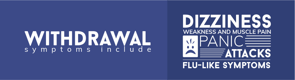 Percocet withdrawal symptoms include dizziness, weakness and muscle pain, panic attacks and flu like symptoms